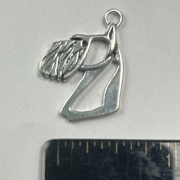 Jewelry - Sterling Scottie Dog  Head Pendant